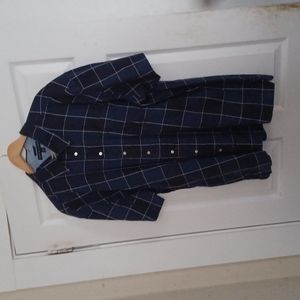 Tommy Hilfiger Navy Plaid Shirt